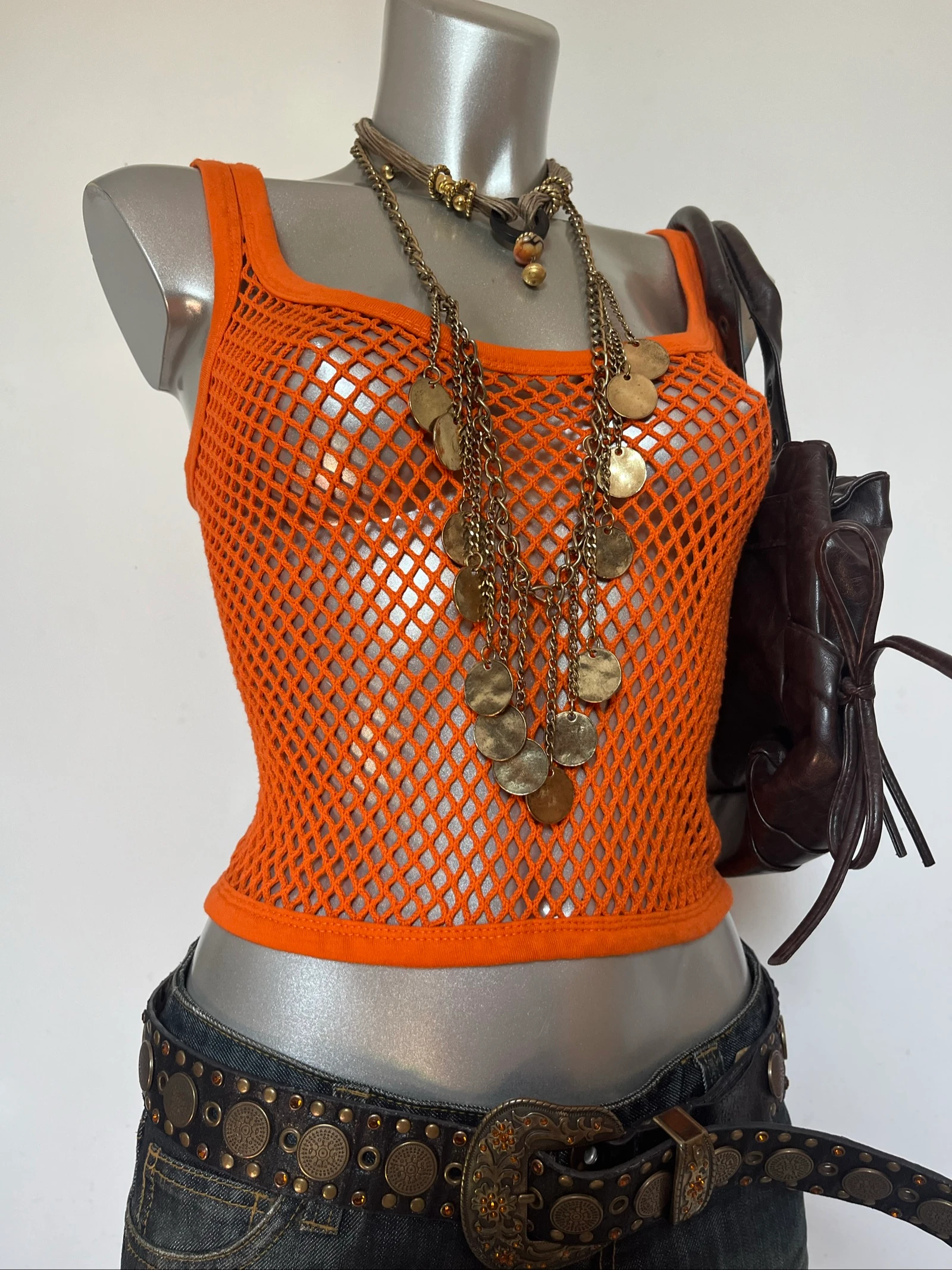 Top ajouré Y2K🧡2000s top vintage – photo 2